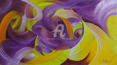 Peinture intitulée "volutes.jpg" par Nathalie Armand, Œuvre d'art originale, Acrylique