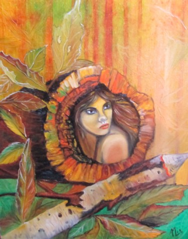 Peinture intitulée "Novembre" par Alix, Œuvre d'art originale, Huile