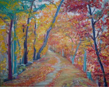 제목이 "Malerischer Herbst…"인 미술작품 Jadwiga Rudnicka로, 원작, 기름