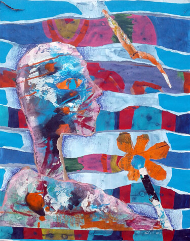 Collages titled "Carnival Calamity" by Colin Gill, Original Artwork, Paper