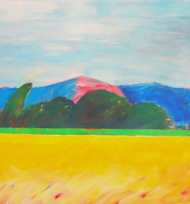 绘画 标题为“PART DE MONTAGNE RO…” 由Jean-Paul Vignes, 原创艺术品, 丙烯