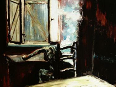 Peinture intitulée "Le mal de vivre" par Véroniq'S, Œuvre d'art originale, Huile