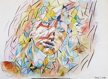 Peinture intitulée "Femm'o'zaïque" par Véroniq'S, Œuvre d'art originale, Autre