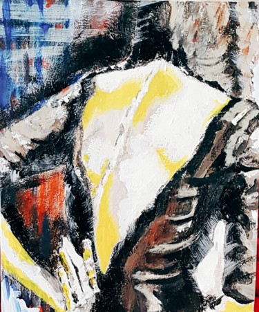 Peinture intitulée "Déshabillez-moi!" par Véroniq'S, Œuvre d'art originale, Huile
