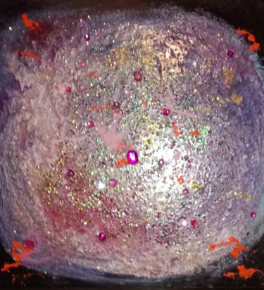 Naissance d'une planète Peinture intitulée "Naissance d'une pla…" par Jérôme Bonnet, Œuvre d'art originale, Acrylique