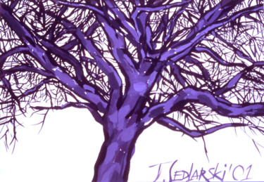Peinture intitulée "The tree" par Jivko Sedlarski, Œuvre d'art originale, Acrylique
