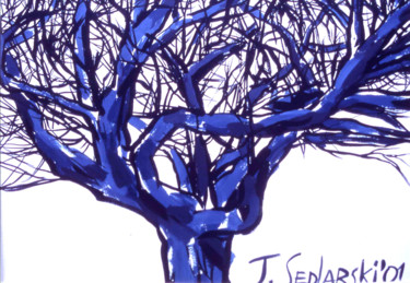 Peinture intitulée "The tree" par Jivko Sedlarski, Œuvre d'art originale, Acrylique