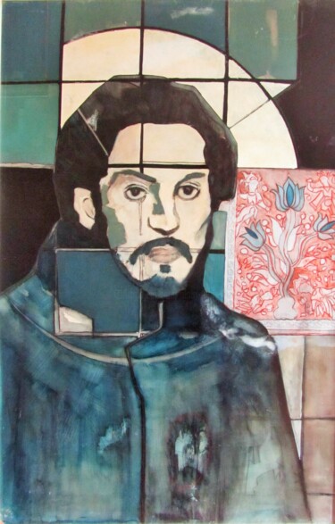 绘画 标题为“Pablo triste1985.jpg” 由Alain Lamy, 原创艺术品, 油