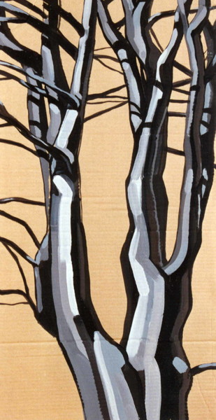 Sculpture intitulée "The tree" par Jivko Sedlarski, Œuvre d'art originale, Papier