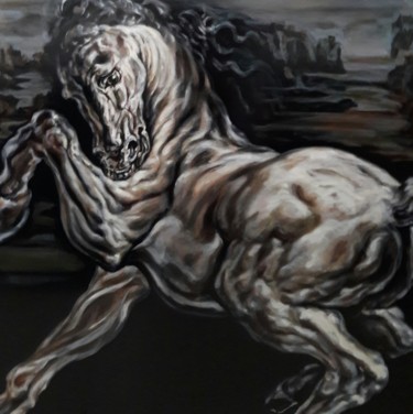 Peinture intitulée ""Étude " " Ma Liber…" par Sam Keusseyan, Œuvre d'art originale, Acrylique