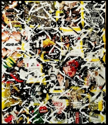 Pop fashon Collages intitolato "Pop fashon" da Simone Lazzarini, Opera d'arte originale, Collages Montato su Pannello di legno