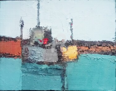 Painting titled "La pêche, fishing" by Pierre-Antoine Lépine, Original Artwork, Oil