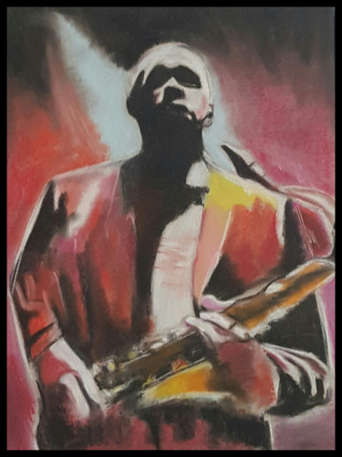 Peinture intitulée "Le musicien fait l'…" par Véroniq'S, Œuvre d'art originale, Autre