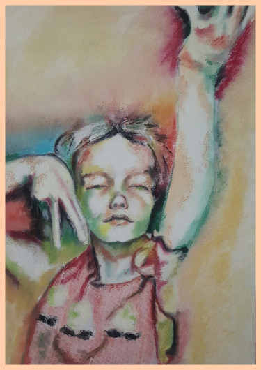 Peinture intitulée "Dans ses rêves" par Véroniq'S, Œuvre d'art originale, Acrylique