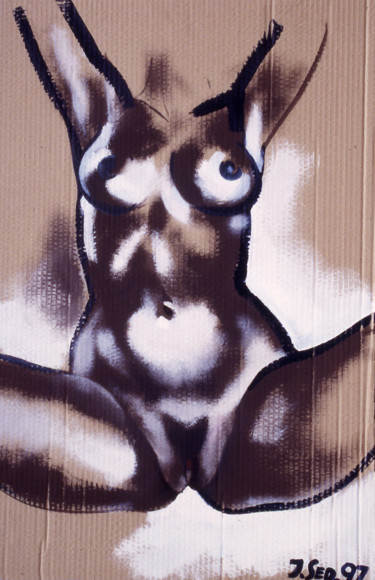 Peinture intitulée "Nude XV" par Jivko Sedlarski, Œuvre d'art originale, Acrylique