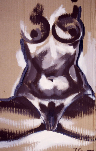 Peinture intitulée "Nude XII" par Jivko Sedlarski, Œuvre d'art originale, Acrylique