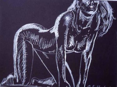 Peinture intitulée "Nude" par Jivko Sedlarski, Œuvre d'art originale, Acrylique