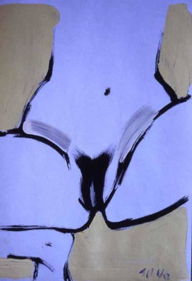Dessin intitulée "Nude" par Jivko Sedlarski, Œuvre d'art originale, Acrylique