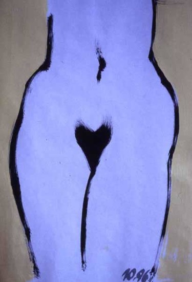 Dessin intitulée "Nude" par Jivko Sedlarski, Œuvre d'art originale, Acrylique