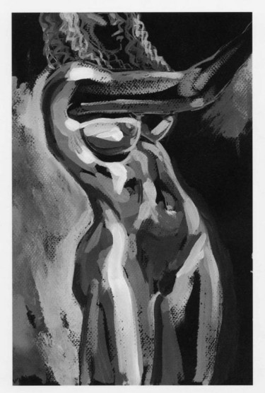 Dessin intitulée "Nude" par Jivko Sedlarski, Œuvre d'art originale, Acrylique