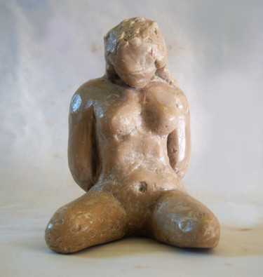 Sculpture titled "O Vazio... Escultur…" by Mauricio Santos, Original Artwork, Resin