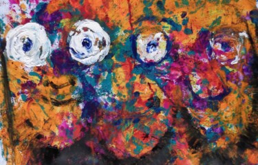 「La Bande des Trois」というタイトルの絵画 Francisco  Duart Mendesによって, オリジナルのアートワーク, オイル