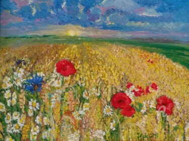 Bei Sonnenaufgang 绘画 标题为“Bei Sonnenaufgang” 由Jadwiga Rudnicka, 原创艺术品, 油