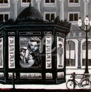 Peinture intitulée "HÔTEL DU NORD" par Carlo Maiolini, Œuvre d'art originale, Huile