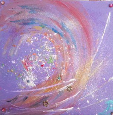 Le printemps du cosmos Peinture intitulée "Le printemps du cos…" par Jérôme Bonnet, Œuvre d'art originale, Acrylique