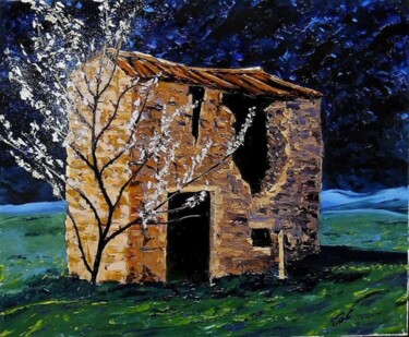 Peinture intitulée "Il était une fois" par Pascal Baudot, Œuvre d'art originale, Huile
