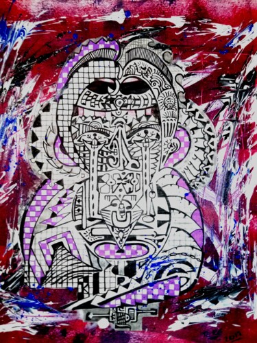 Peinture intitulée "###era tu###" par Teretoma Tapi, Œuvre d'art originale, Acrylique