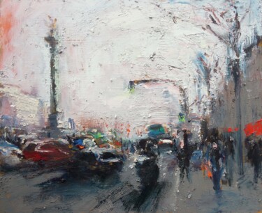 제목이 "Bastille trafic"인 미술작품 Manuel Leonardi로, 원작, 기름