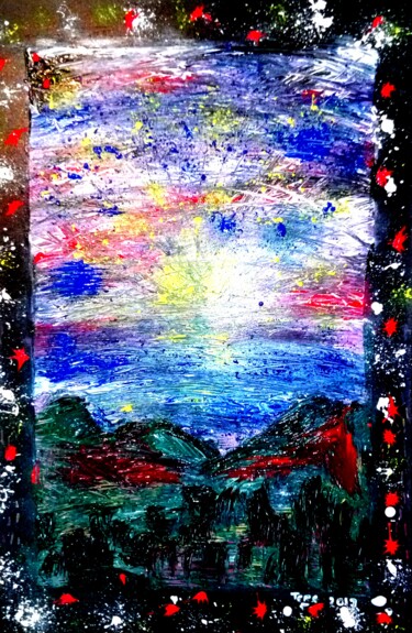 Peinture intitulée "###natura###" par Teretoma Tapi, Œuvre d'art originale, Acrylique