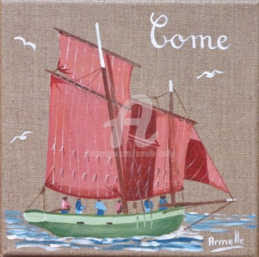 Peinture intitulée "Le grand Léjon" par Armelle Cailly, Œuvre d'art originale, Acrylique Monté sur Châssis en bois