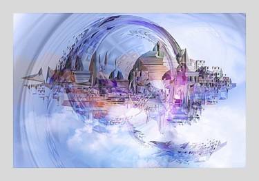 Artisanat intitulée "COSMIC FANTASY" par Pix-Peinture Kabuki, Œuvre d'art originale
