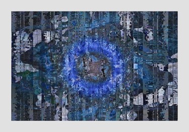 Artisanat intitulée "TROMPE-L'ŒIL" par Pix-Peinture Kabuki, Œuvre d'art originale