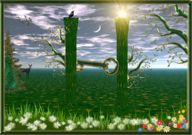 Digital Arts titled "la clef" by Harald Dastis, Original Artwork, Digital Painting