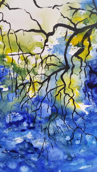 Peinture intitulée "20171125-132128.jpg" par Françoise Pinton Platen, Œuvre d'art originale, Aquarelle