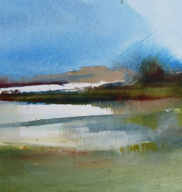 Lumières opalescentes Peinture intitulée "Lumières opalescent…" par Eva Gohier, Œuvre d'art originale, Aquarelle