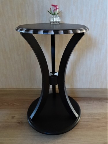 Guéridon Art Déco revisité contemporain : Edith 设计 标题为“Guéridon Art Déco r…” 由Lin-Et-Patine, 原创艺术品, 家具