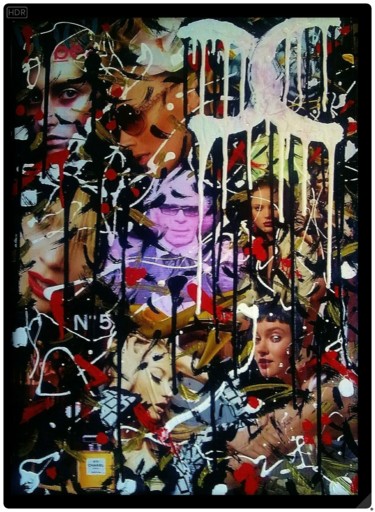 Collages intitolato "POP CHANEL" da Simone Lazzarini, Opera d'arte originale, Collages