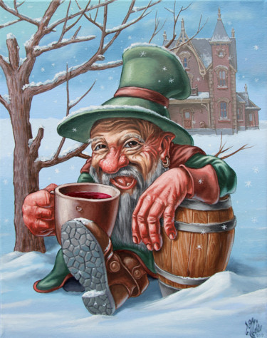 "Drunkard" başlıklı Tablo Victor Molev tarafından, Orijinal sanat, Petrol