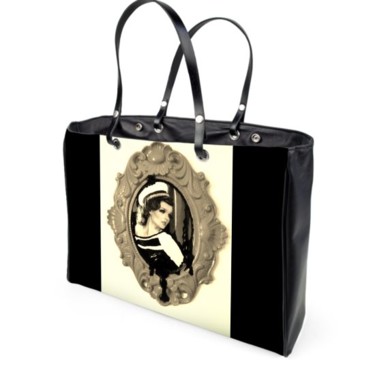 Artigianato intitolato "SHOPPER CAMEO POP e…" da Simone Lazzarini, Opera d'arte originale