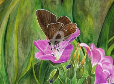 Painting titled ""Instants Fragiles"" by Yves Lafond, Original Artwork, Watercolor