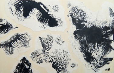 Peinture intitulée "Massif des Encrins" par Catnplasticienne, Œuvre d'art originale