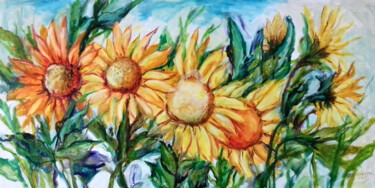 Painting titled "Landscape Drum catr…" by Elena Bissinger, Original Artwork, Oil