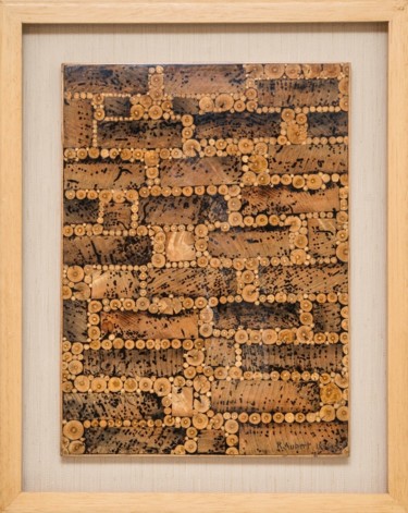Sculpture intitulée "LE VIEUX MUR" par Roger Aubert, Œuvre d'art originale, Bois