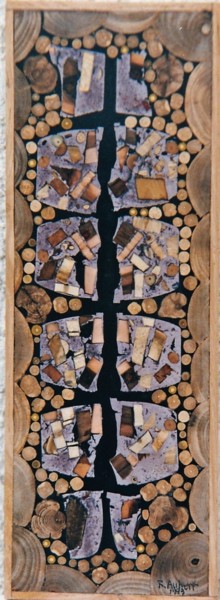 Sculpture intitulée "VITRAIL 1" par Roger Aubert, Œuvre d'art originale, Bois