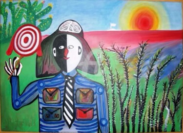Peinture intitulée "172.jpg" par Hakim Chougar, Œuvre d'art originale, Acrylique