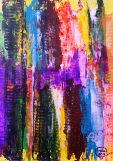 Original Art - Abstract Contemporary Painting 绘画 标题为“Original Art - Abst…” 由Mia Phlor, 原创艺术品, 丙烯